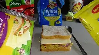 cheese maggi sandwich  / how to make cheese sandwich