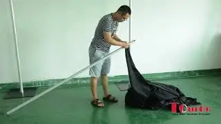 TourGo portable pipe and drape kit system for exhibition