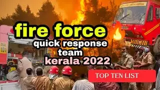 kerala fire force quick response team at kottayam🔥🚒 // brave fire fighter