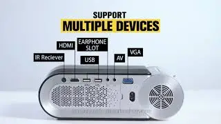 Mini Projector Vamvo L4200 Portable - All in one home entertainment system