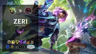 Zeri Top vs Sion - EUW Master Patch 12.8