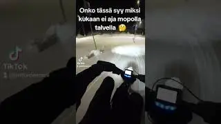 Mopoilijat, miksi ette aja🤔          #ebike #talaria #electricmotorcycle #mopo #s&auml;hk&ouml;mopo #talvi