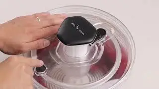 Smile mom Large Salad Spinner Lettuce Spinner Kitchen Gadgets, Large Salad Spinner 6.3 Qt