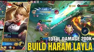 LAYLA BROKEN DAMAGE WIPEOUT ALL ENEMY - Layla Best Build 2022 ~ MLBB