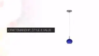 Low Voltage Pendant with SphereEtched Glass - elitefixtures.com