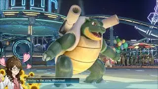 BLASTOISE DITTO vs Galactasaur Pokken Tournament DX online gameplay