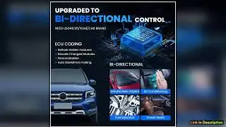 MUCAR VO6 Professional Car Diagnostics Tools Full System 28 Reset ECU Coding Bidirectional Test