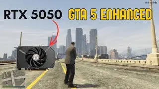 How many FPS does the RTX 5050 get in GTA 5 Enhanced?