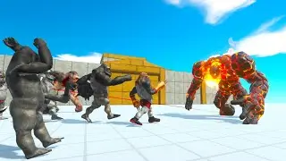 Mutant primates vs monsters7 titans animal revolt battle simulator