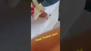 Fake Turkey ham. Test it yourself with vinegar #food #wtfmoment #fake #news