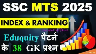 SSC MTS 2025🔥 | INDEX & RANKING 2025 Current Affairs 👍| Current Affairs For SSC MTS 2025