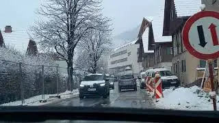 Rohrmoos nach Schladming, Autofahrt, Obersteiermark, Austria 