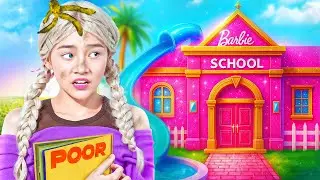 My New Friend Is A Poor Barbie! First Day Of Barbie At School!