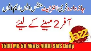 jazz warid free internet mints sms for 2 months