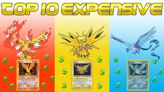 Top 10 Expensive Legendary Birds Pokémon Cards!