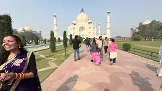 The TAJ MAHAL is a beautiful monument thet attracts many visitors🙂 #tajmahal #agra #shorts 