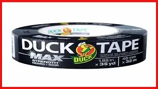 Duck Brand Max Strength Duct Tape, Black, 1 Roll Pack, 1 88 Inch x 35 Yards, 240867