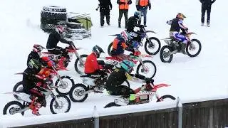 Показательные выступления спортсменов СДЮСТШ по автомотоспорту ДОСААФ (мотоциклетный спорт)