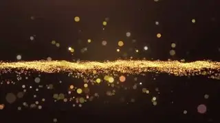 Gold Particles animated background , Copyright free, 4k resolution , Not watermark motion graphics