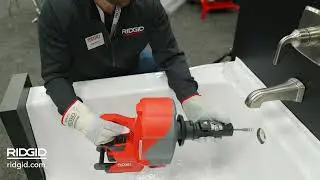 Brand New RIDGID K-46 Cordless SinkSnake in Action at WWETT