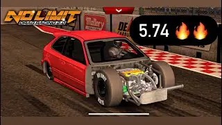 No limit drag racing 2 tune honda civic ek9 5.74 🔥
