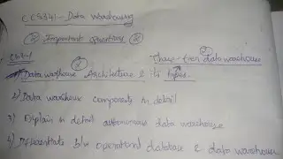 ccs341 - Data warehouse | important questions | anna university | latest | April may 2024