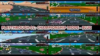 Top Gear 1: SNES -  Championship mode/ Weasel - Blue Playthrough