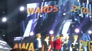 [180111] BTS GDA Daesang Speech and Encore Fancam