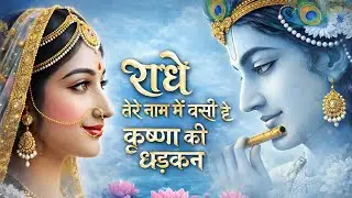 राधे तेरे नाम में बसी है कृष्ण की हर एक धड़कन 💛 | प्रेम और भक्ति से भरा राधा कृष्ण भजन