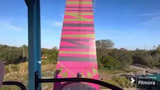 Skyride on ride POV Busch Gardens Tampa 2/10/24