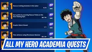 Fortnite All My Hero Academia Quests - How to complete My Hero Academia Quests in Fortnite