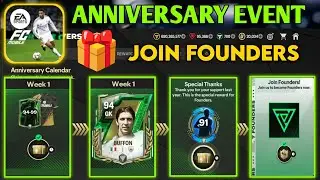 HOW TO GET FREE BUFFON ANNIVERSARY EVENT WEEK 1 PLAYER GIFT JOIN FOUNDERS IN EA FC FIFA MOBILE 24 25