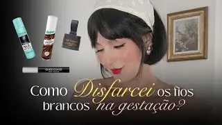 TESTEI 4 Produtos para DISFARÇAR os FIOS BRANCOS na GESTAÇÃO