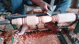Quick wooden chair leg design technique - wood work every day (Part=38)