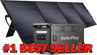 Портативная электростанция SolarPlay Q3600 с солнечной панелью мощностью 400 Вт и выходной мощнос...