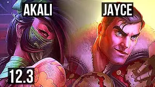 AKALI vs JAYCE (TOP) (DEFEAT) | Rank 4 Akali, 7 solo kills, 13/3/5 | BR Challenger | 12.3