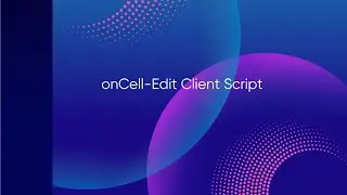 onCellEdit CLient Script
