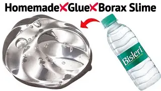 How to make Water and Glue Slime at home Without Borax Activator/Water Slime Making Easy/Asmr#slime