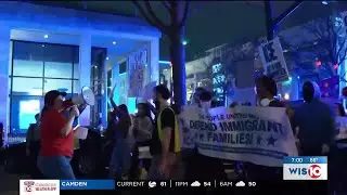WATCH: ICE protest marches through downtown Columbia