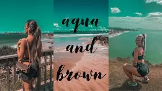 AQUA AND BROWN Preset Tutorial (Lightroom Mobile) PRESET LINK IN THE DESCRIPTION