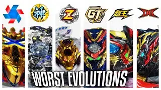 The WORST EVOLUTIONS In Beyblade Burst Season 1-6