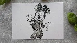 Mickey Mouse Mandala Art | Easy Sketch Design & Drawing for Beginners | Drawing Tutorial | Famous