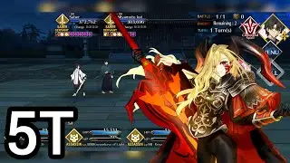 【FGO NA】Samurai Remnant Collab Challenge Quest - Draco 5T || Zanya Gensou
