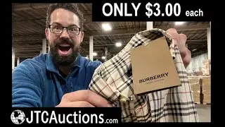 NOT Your Average Nordstrom Liquidation Apparel Pallet!  Burberry for $3.00 in a JTC Boutique Box