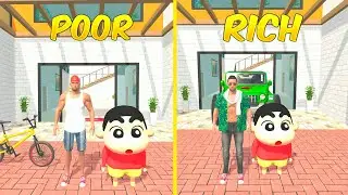 🤯 Franklin Poor To Rich Journey 🤑👑 Indian Theft Aura Simulator Game 🕺😵 #gadiwalagame #carwalagames