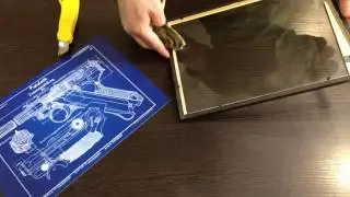 How to put a Patent Print in a frame - by Trench Art Studio
