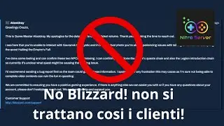 Ecco come Blizzard affronta i problemi degli utendi di World of Warcraft buggati! VERGOGNA!