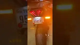 TST Fender eliminator ￼w/ sequential signals and led tag light vs factory signal￼ 2021 Mt07