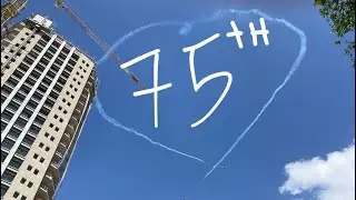 Israel 75th Anniversary Yom Ha'atzmaut 2023 ~ Airplanes flying over Jerusalem