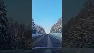 Winter road #winterroad #winter #snowfall #travel #russianwinter #russia #travel #nature
